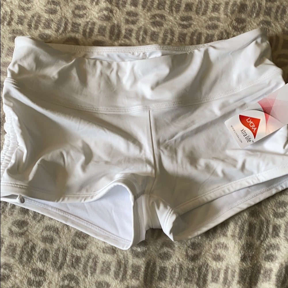 Athleta size Small White swim shorts